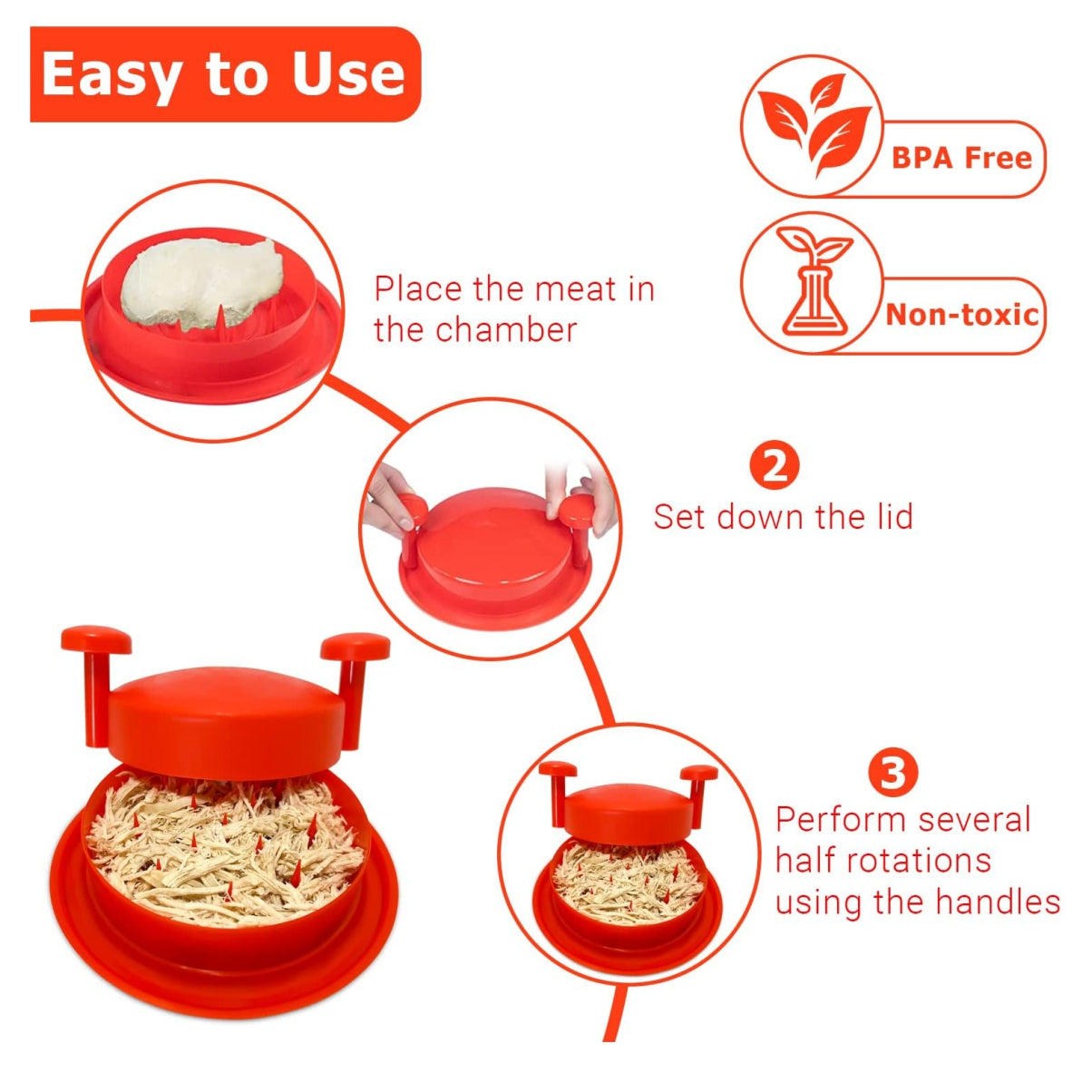 Desmechador Desmenuzador Pollo Carne