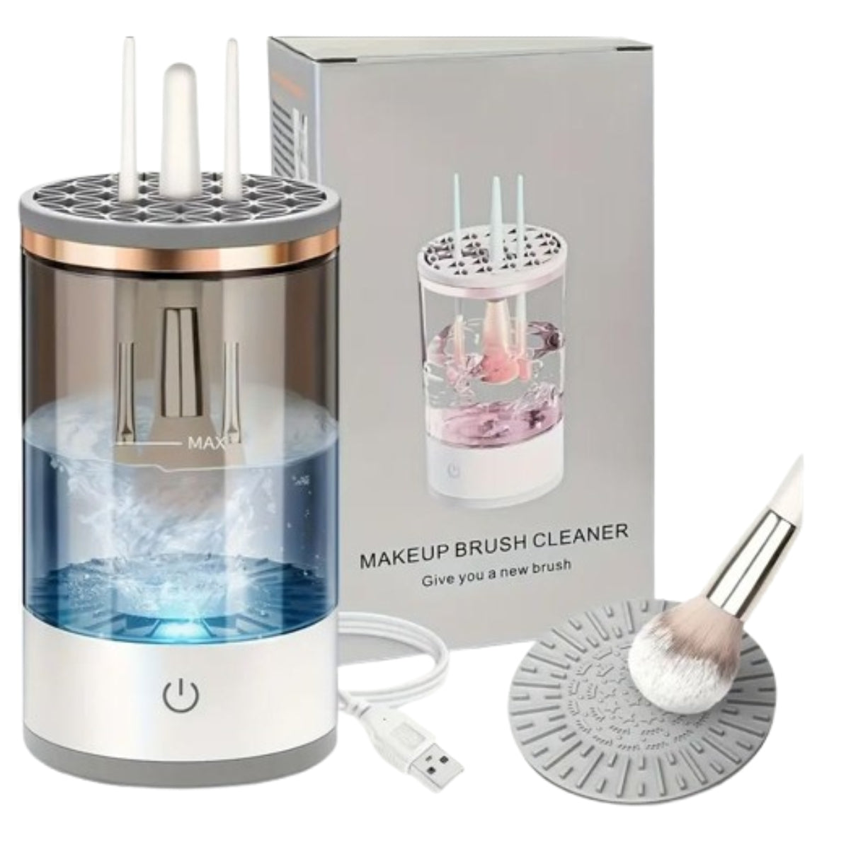 Limpiador De Brochas De Maquillaje Eléct