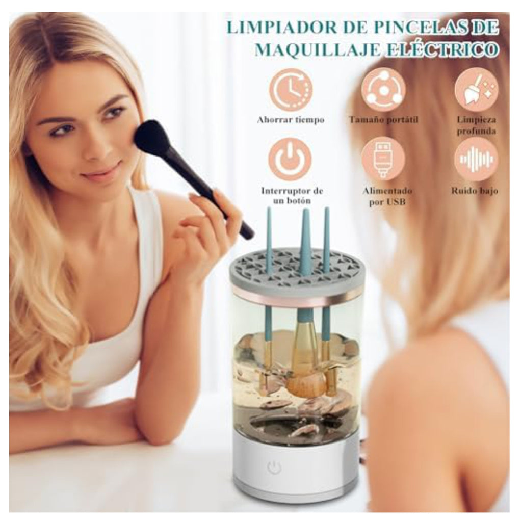 Limpiador De Brochas De Maquillaje Eléct