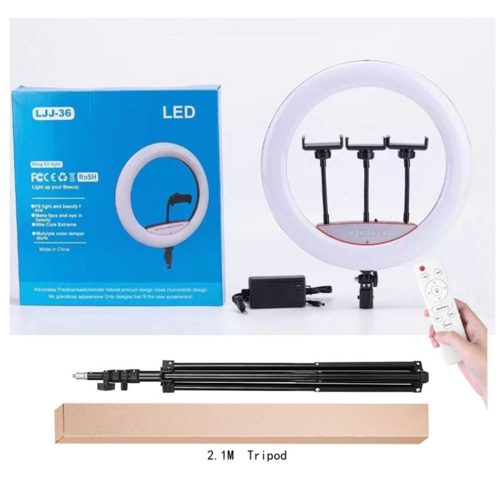 Aro de Luz 45CM 3 Tonos + Trípode 2M