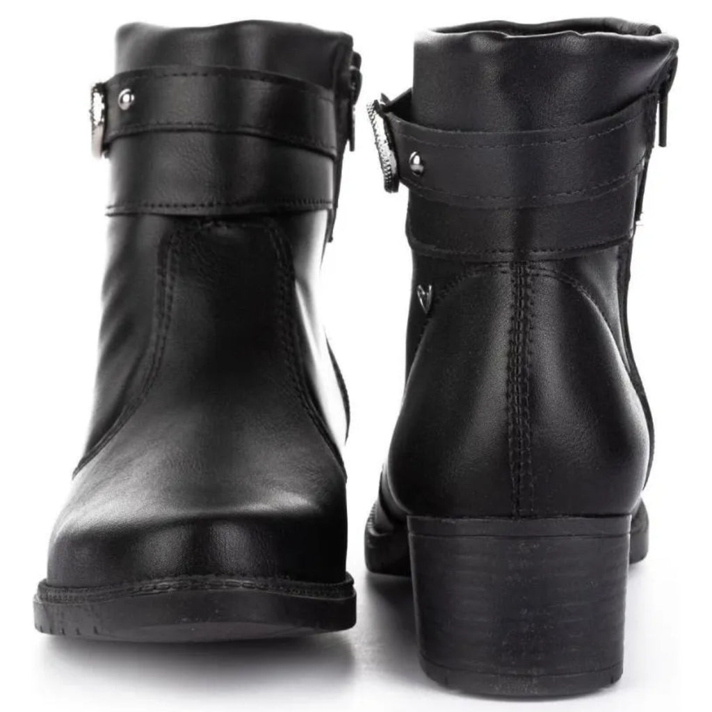 BOTINES EN CUERO PARA DAMA