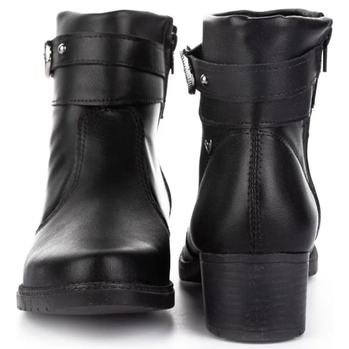 BOTINES EN CUERO PARA DAMA