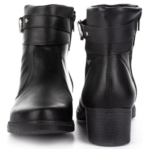 BOTINES EN CUERO PARA DAMA