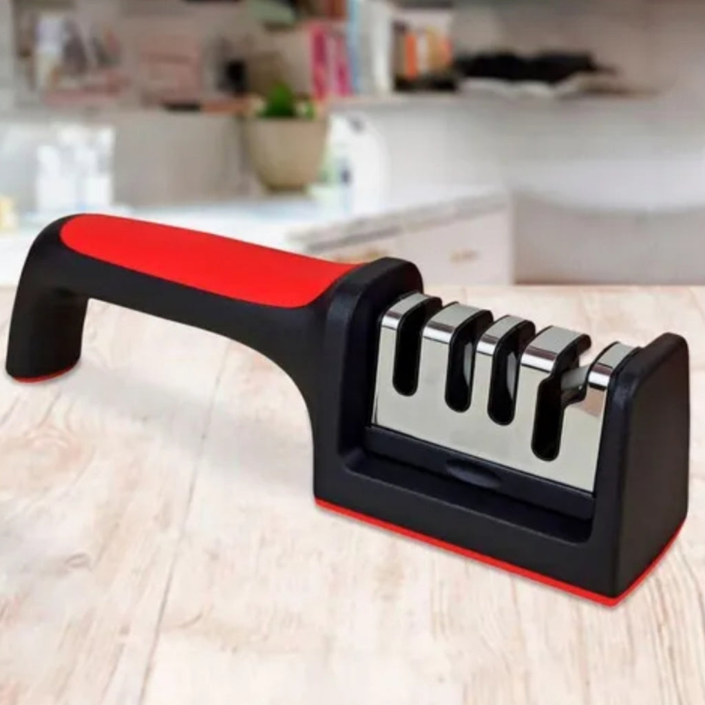 Afilador De Cuchillos Tijera Acero Mango