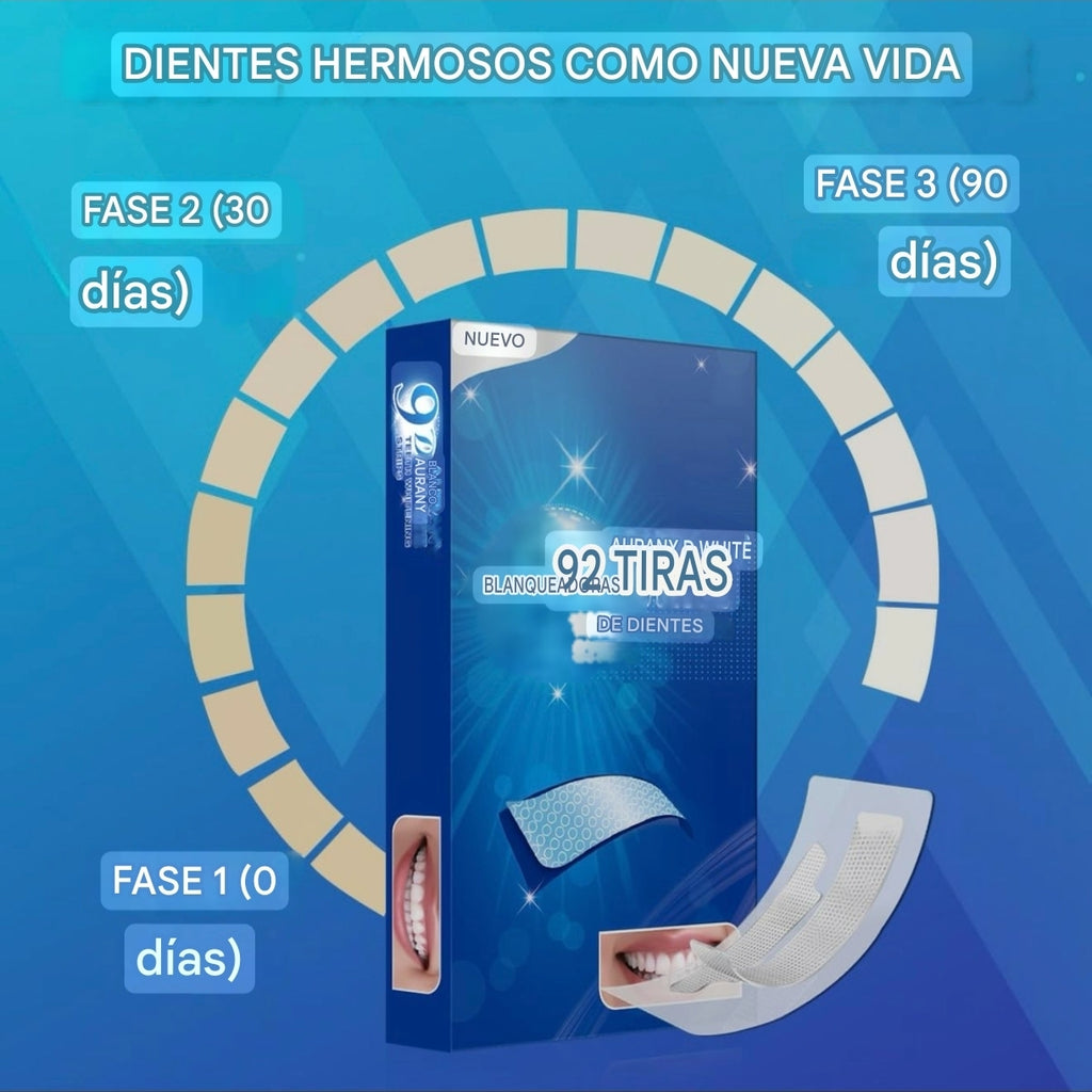 TIRAS DENTALES BLANQUEADORAS 9D WHITE